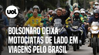 Bolsonaro deixa motociatas de lado em viagens pelo Brasil