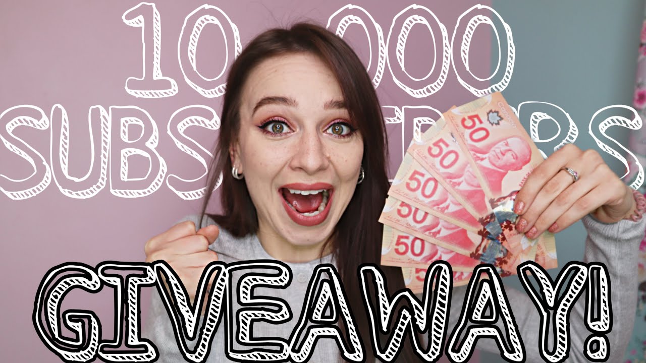 Thank You 10 000 Subscriber Giveaway Win My Youtube Money Youtube