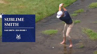 Cam Smith's Incredible Shot from the Water! | 2024 PGA Championship