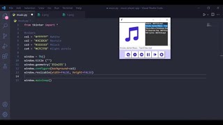 How to Build a music player using Python | Tkinter | GUI