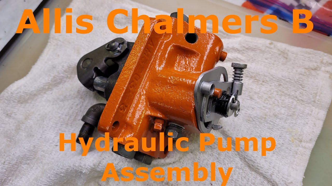 1953 Allis Chalmers B Hydraulic Pump Assembly - YouTube