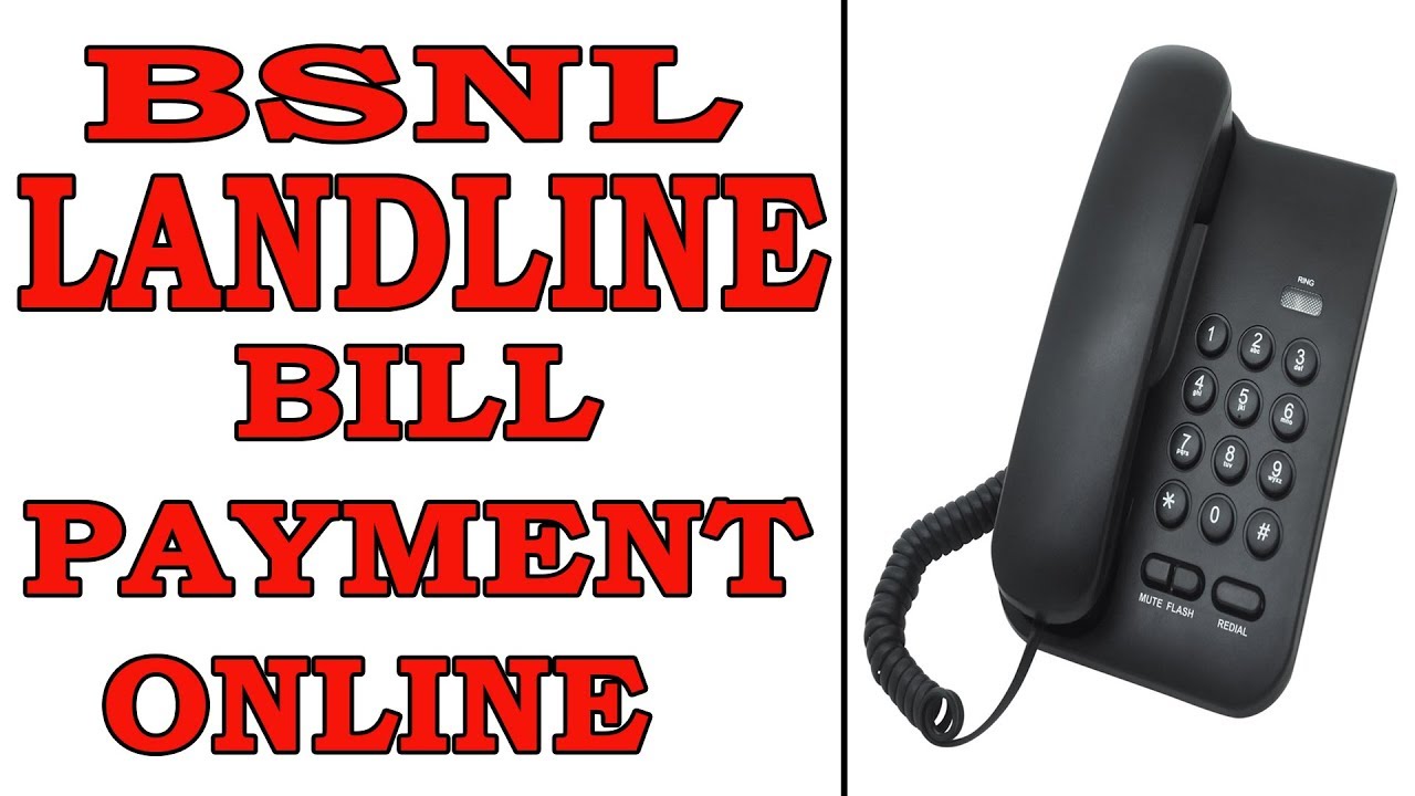 Bsnl Landline Bill Payment Online - YouTube