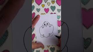 How to Draw Valentine Drawings Easy step by step #Shorts