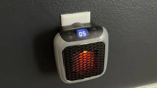 Ontel Handy Heater Turbo 800 Wall Outlet Small Space Heater | Product Review