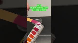 HCl pH Paper Test Hydrochloric Acid