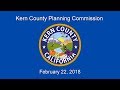 Kern County Planning Commission February 22, 2018