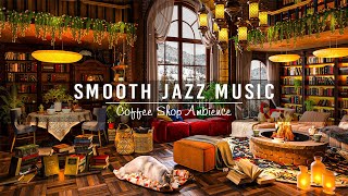 Smooth Jazz Music at Cozy Coffee Shop Ambience for Study, Work, Focus ☕ Soft Jazz Instrumental Music