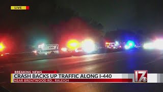 Injuries reported in I-440 crash near Brentwood Ave. in Raleigh