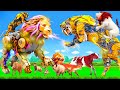 Telugu Stories | Lion King Vs Robot Tiger Moral Stories Animal Stories | Panchatantra Bedtime Story