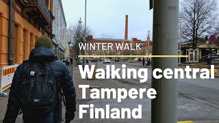 Walking central Tampere (4K UHD)