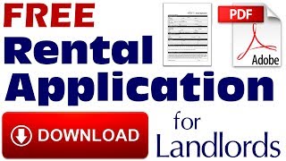 Free Rental Application Download | Tenant Screening