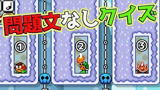 問題文が無いクイズがムズすぎた・・【マリオメーカー２実況】