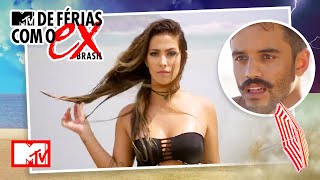 Gabi Brandt, ex de André Coelho, chega chegando na praia | MTV De Férias Com O Ex Brasil