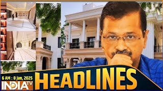 6 AM Headlines : सीएम आवास पर बीजेपी और आप में संग्राम | Kejriwal | Sheeshmahal | AAP | BJP | Delhi