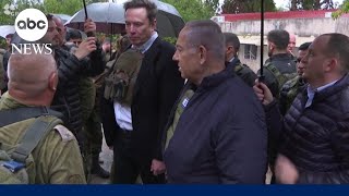 Elon Musk visits Kfar Aza following accusations of antisemitism on X