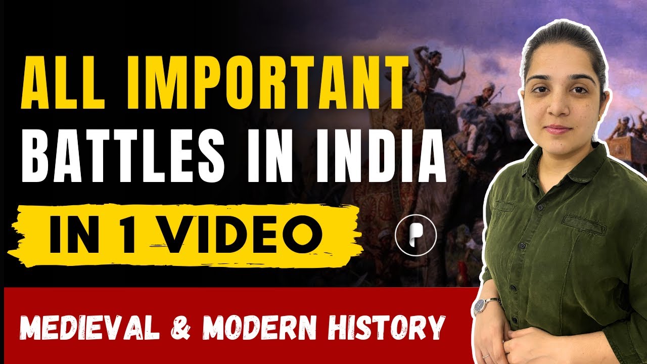 All Important Battles In India In 1 Video Medieval Modern History