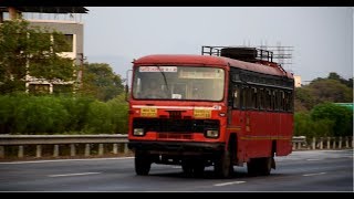 MSRTC buses in action |  Scania indischen bus