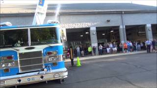 Upton Fire Department wet-down ceremony