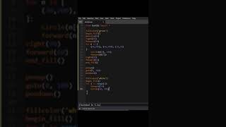 Draw among us Logo using Python Turtle 😎 | Python Tutorial #shorts