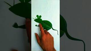 simple mouse leaf art #shorts #youtubeshorts #mouse