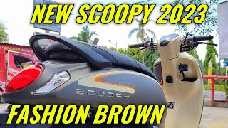 NEW SCOOPY FASHION BROWN 2023🔥 KEREN SIH TAPI🤔