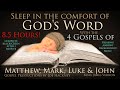 AUDIO BIBLE, THE 4 GOSPELS KJV MATTHEW, MARK, LUKE & JOHN COMPLETE BLACKSCREEN.