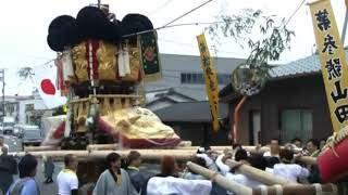 2017年　川之江秋祭り　大門　山田井　練り合い