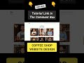 Responsive Coffee Shop Website | #shorts