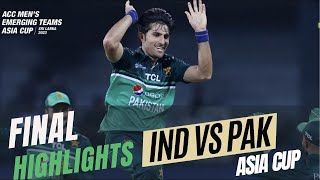 India A vs Pakistan A Final Highlights Emerging Asia Cup 2023