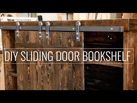 Create A DIY Sliding Door Bookshelf Create A DIY Sliding Door Bookshelf