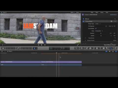 FCPX - Text behind object tutorial FCPX - Text behind object tutorial
