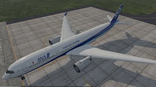 羽田ー上海　ANA A350　台風突入ツアーフライト