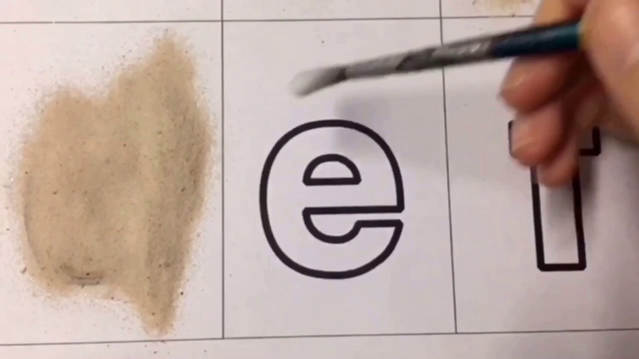 How To Make Your Own Sandpaper Letter - YouTube