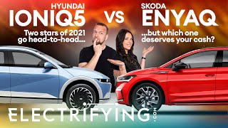 Hyundai Ioniq 5 vs Skoda Enyaq – Two electric stars of 2021 go HEAD-TO-HEAD / Electrifying