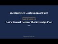 WCF 3.1+2 Gods Eternal Decree The Sovereign Plan