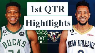Milwaukee Bucks vs. New Orleans Pelicans Full Highlights 1st QTR | January 29, 2023 | NBA 2022-2023