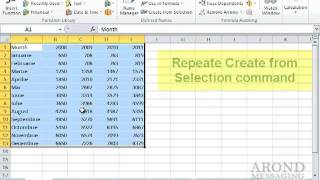 Using Excel 2010 - Use Worksheet Text to Define a Range Name