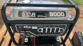 Northern Tool NorthStar 8000 Honda Generator Compared to GENMAX 9000 power backup with THD