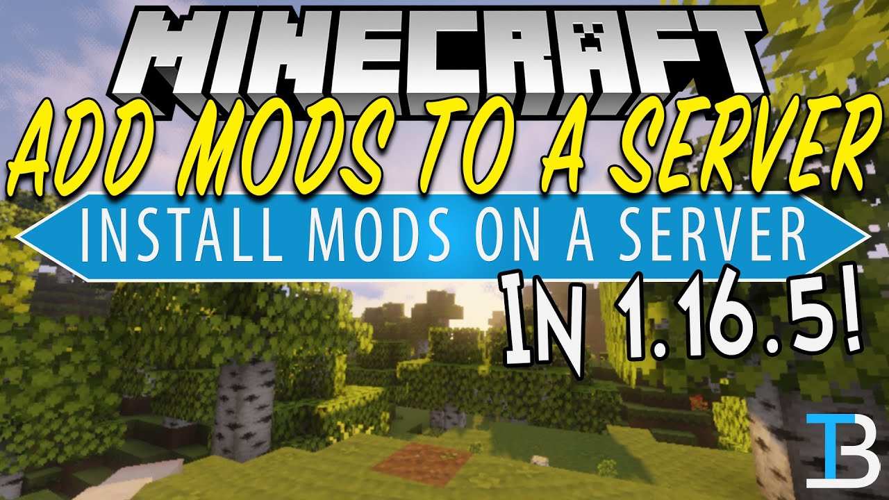 How To Add Mods To A Minecraft Server 1 16 5 Youtube