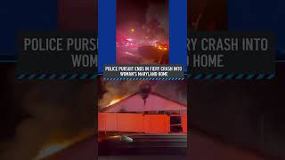 Police pursuit ends in fiery crash into woman's Maryland home | NBC4 Washington