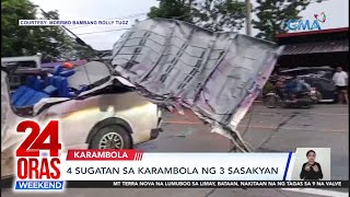 4 sugatan sa karambola ng 3 sasakyan sa Bambang, Nueva Vizcaya | 24 Oras Weekend