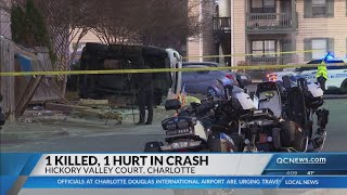 One killed, one hurt after crash in east Charlotte: Medic