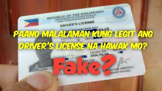 Paano malalaman kung Legit ang Driver's License na hawak mo ngayon 2024-2025?