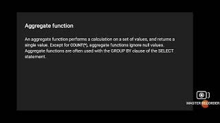 aggregate functions in SQL || part 2