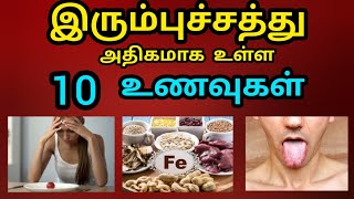 பேரிட்சை  பழங்கள் தவிர  இந்த 6 உணவுகளில் இரும்பு சத்து அதிகமாக இருக்கிறது || இரும்பு சத்து உணவுகள்