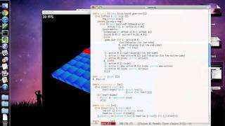 Game Development Time-Lapse -- 8 Hours compressed into a minute. (Snake3D)