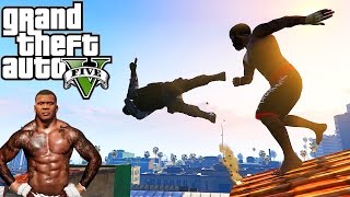 Grand Theft Auto V: Hardest Knockouts (K.Os) #4 (Punches, Snowball Hits, Brutal Kills, funny Deaths)