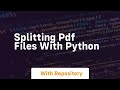 Splitting pdf files with python