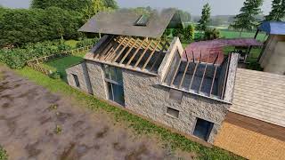 Welsh Barn CGI  For AirTv  TV Show 'Derelict Rescue'