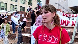 Dozens participate in protest against Trump in downtown Tampa